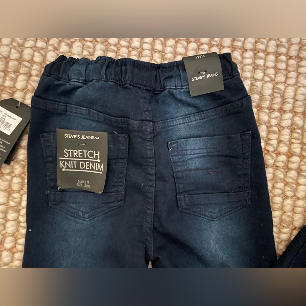 Boys’ Slim Fit Stretch Knit Denim Pants by Steve’s Jeans